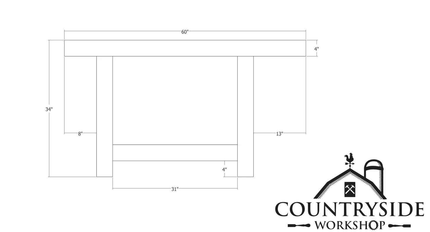 Simplified Split Top Roubo Workbench — step photo 12