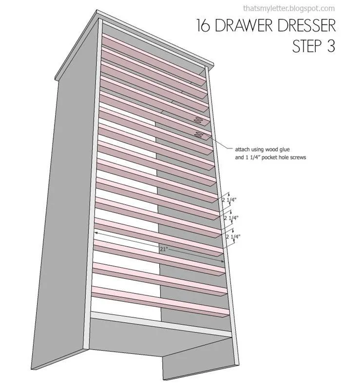 16 Drawer Dresser — step photo 8