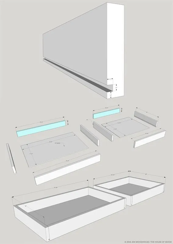 Desk with Hideaway Printer Storage — step photo 8