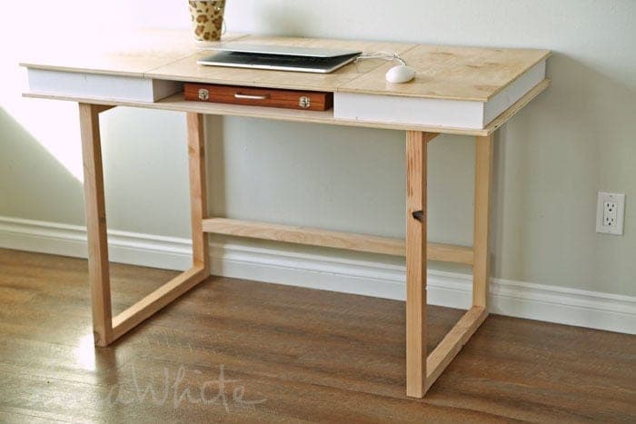 Minimal modern 2x2 desk base