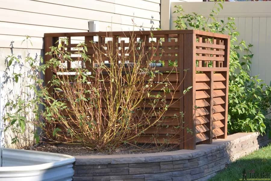 Louvered Screen for AC Units/Pool Equipment