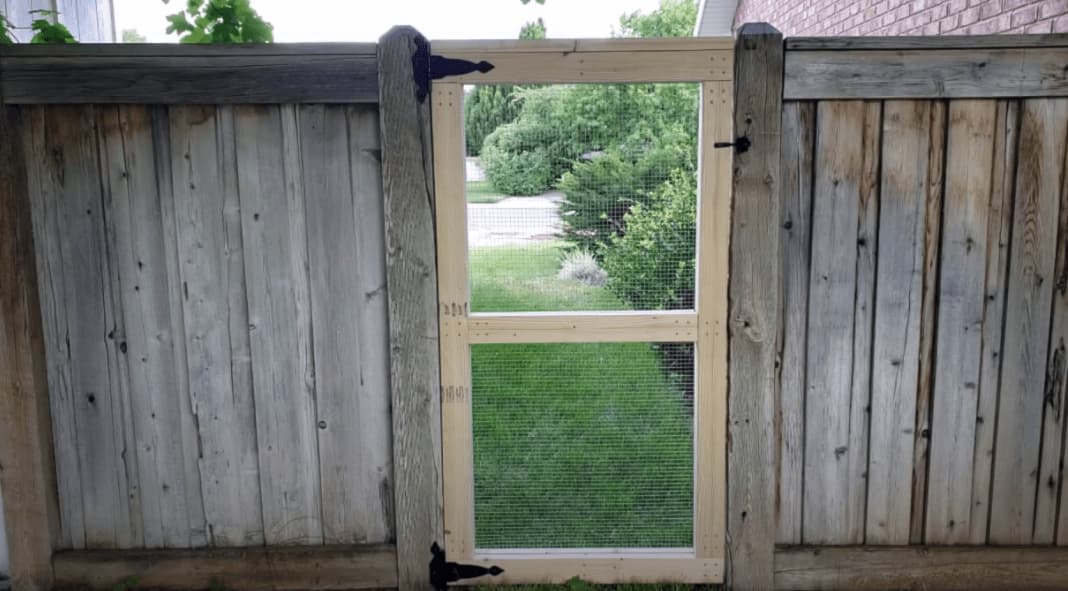 Simple Fence Gate – Hardware Cloth & Shou Sugi Ban — step photo 11