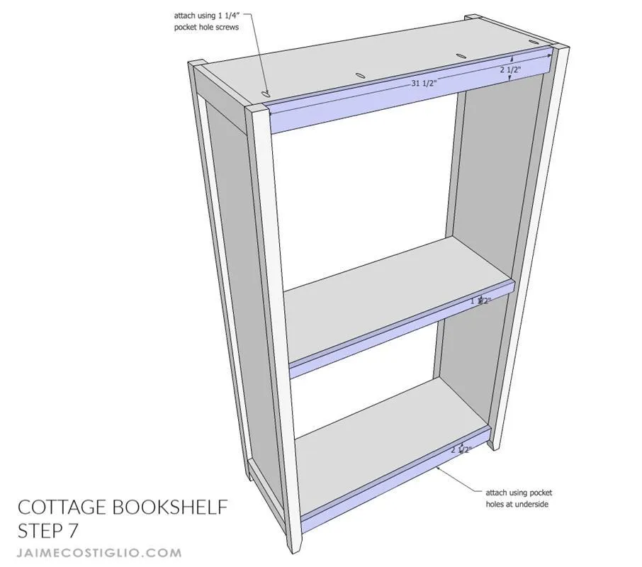 Cottage Style Bookshelf — step photo 12
