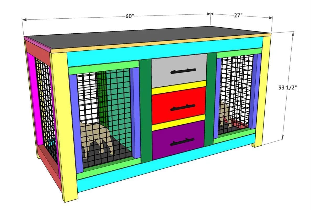 DIY Dog Crate Console — step photo 24