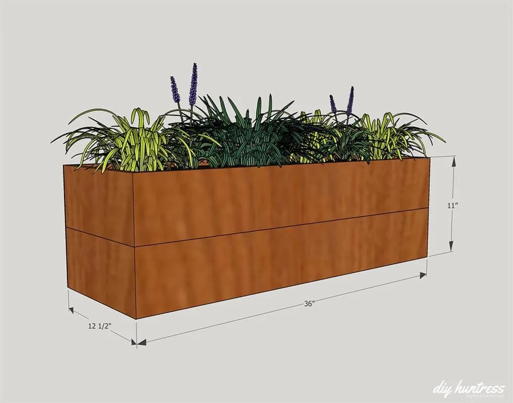 DIY Modern Cedar Planter — step photo 3