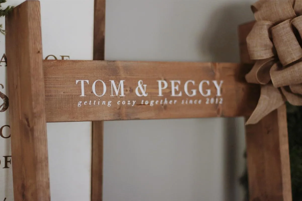 Personalized Blanket Ladder — step photo 7