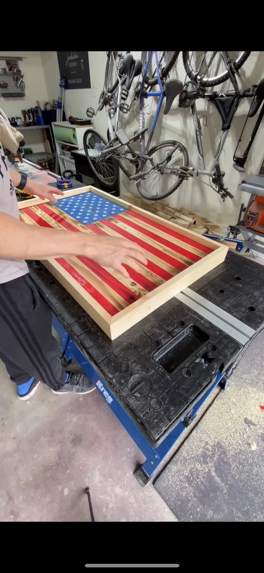 Box-Framed Rustic Wood Flag — step photo 14