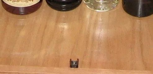 Contemporary Cherry Liquor Cabinet — step photo 22