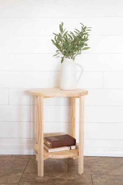 Simple Round Side Table