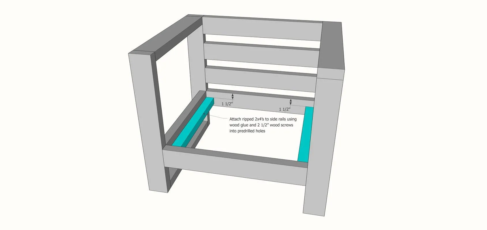 DIY Modern Outdoor Chair — step photo 6