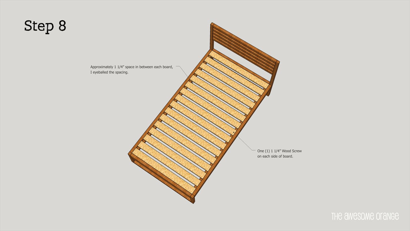 DIY Modern Twin Bed — step photo 12