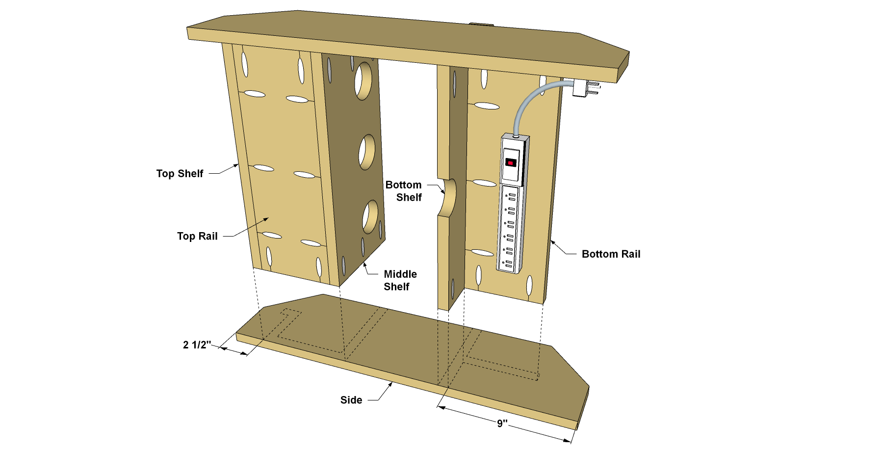 Cordless Tool Charging Station — step photo 17