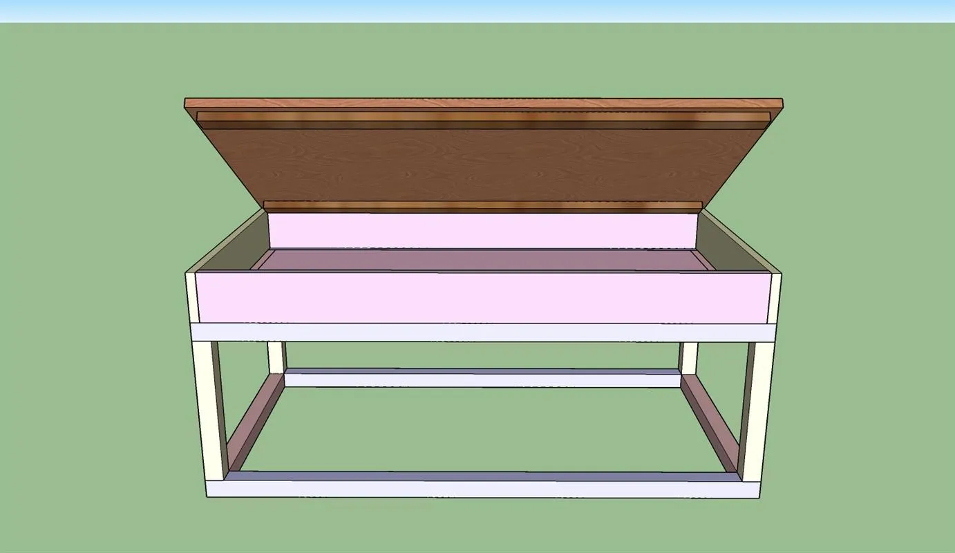 Coffee Table with Train Table/Storage — step photo 12
