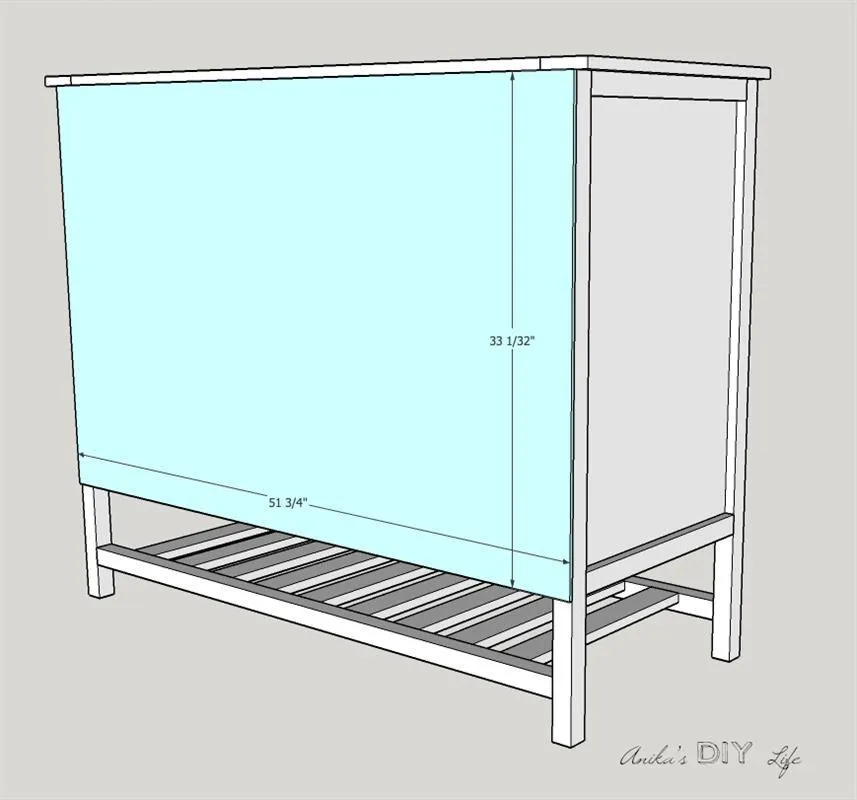 Barn Door Cabinet with Drawers — step photo 12
