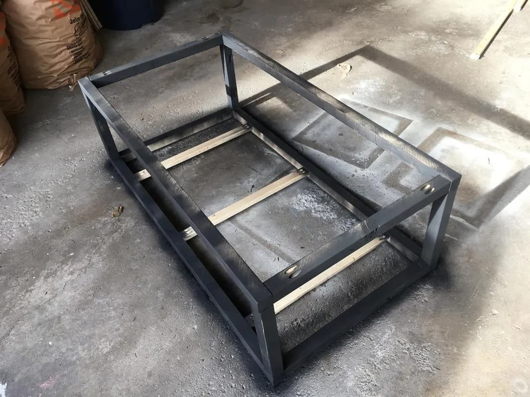 Coffee Table with Train Table/Storage — step photo 13