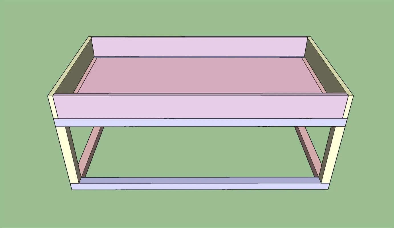 Coffee Table with Train Table/Storage — step photo 11