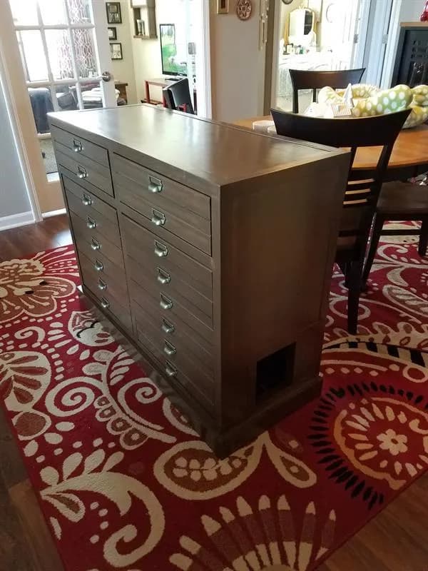 Printers Cabinet Cat Litter Box Enclosure