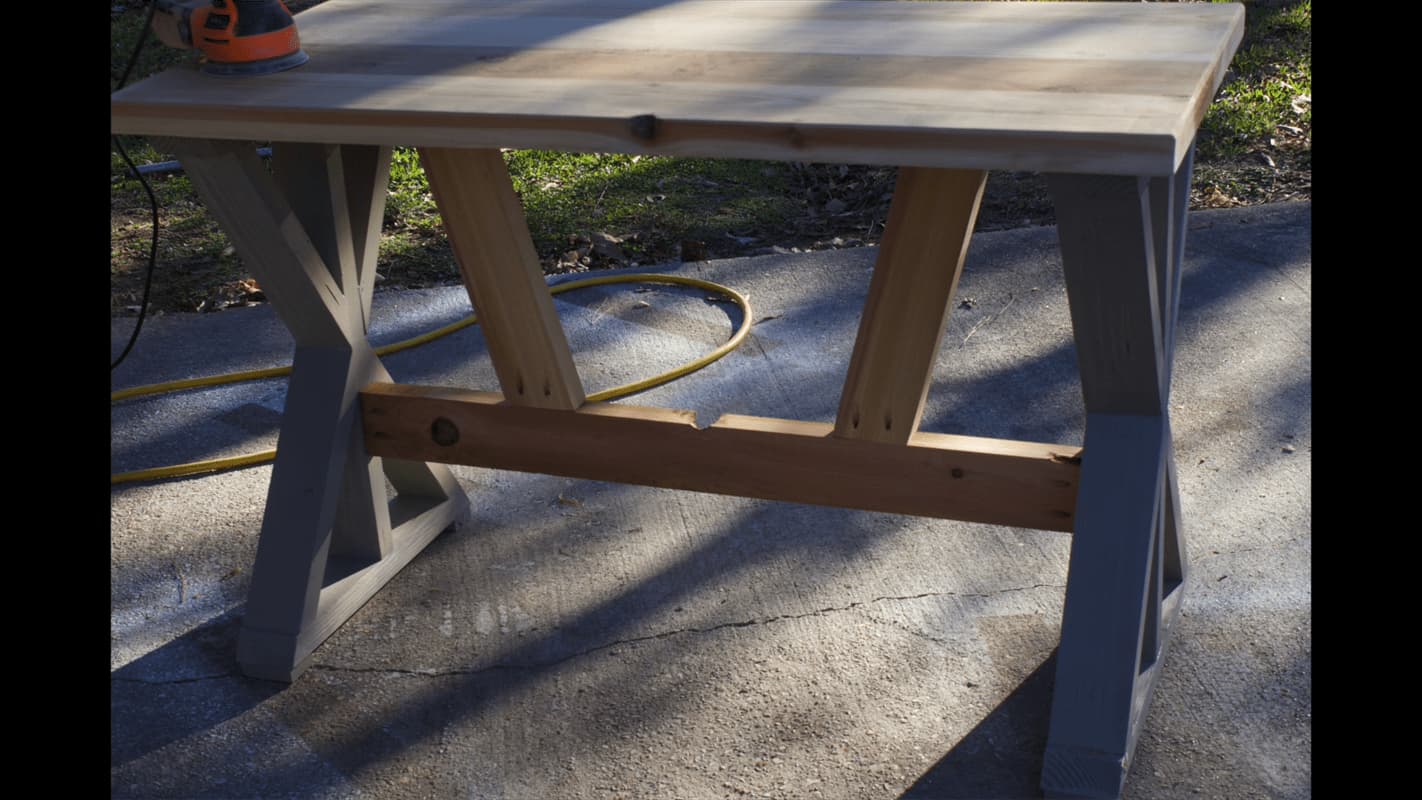 DIY Cedar Desk Build with Bottom Supports — step photo 14