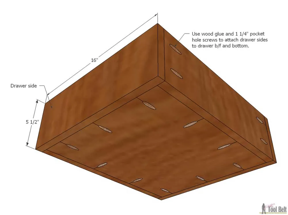 Classic 3 Drawer Nightstand — step photo 11