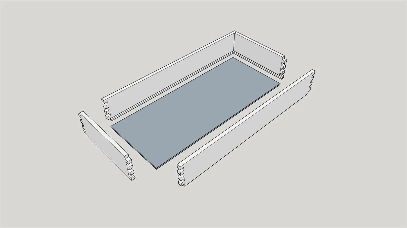 Contemporary Cherry Liquor Cabinet — step photo 19