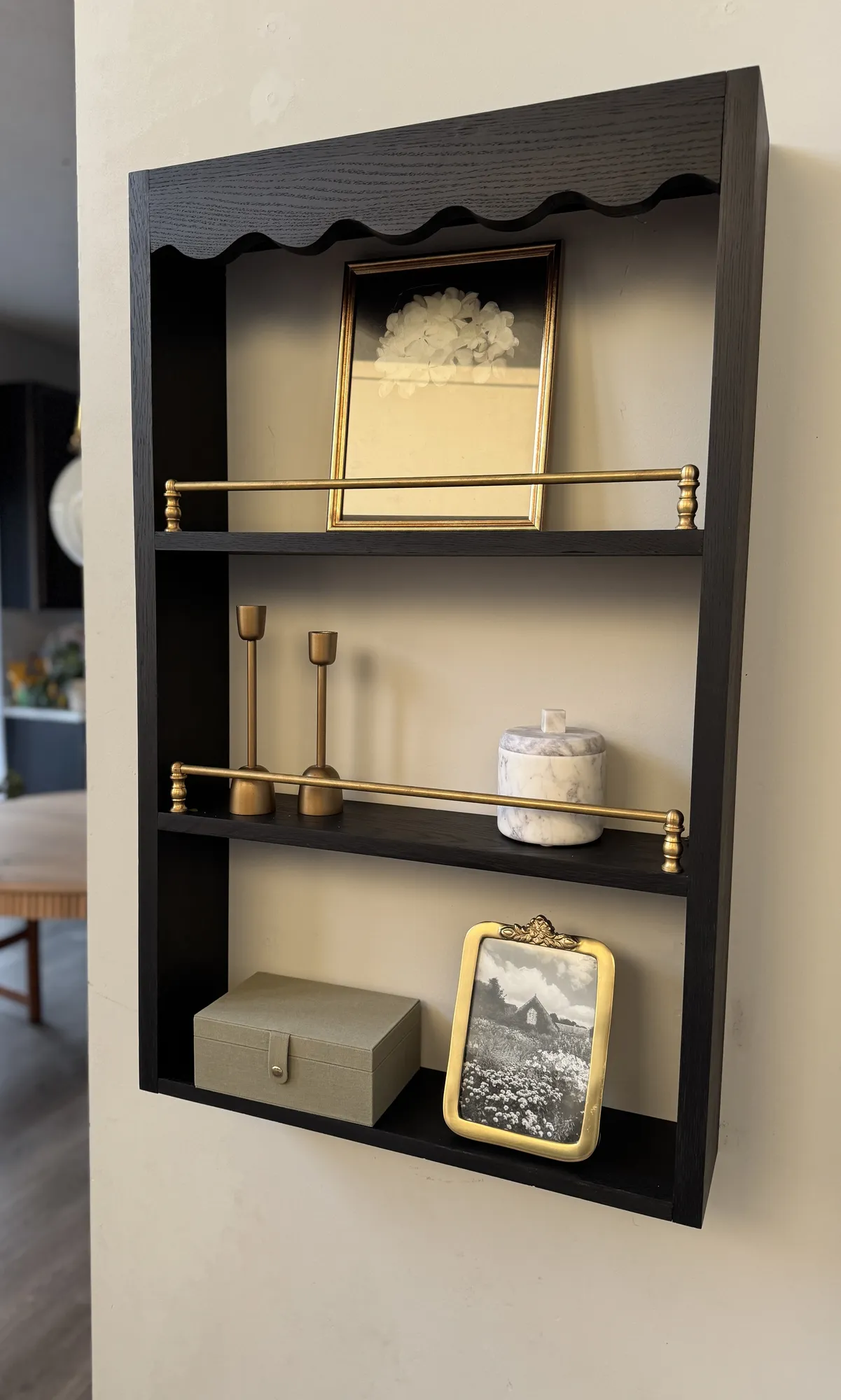 Floating Wall Shelves with Gallery Rails