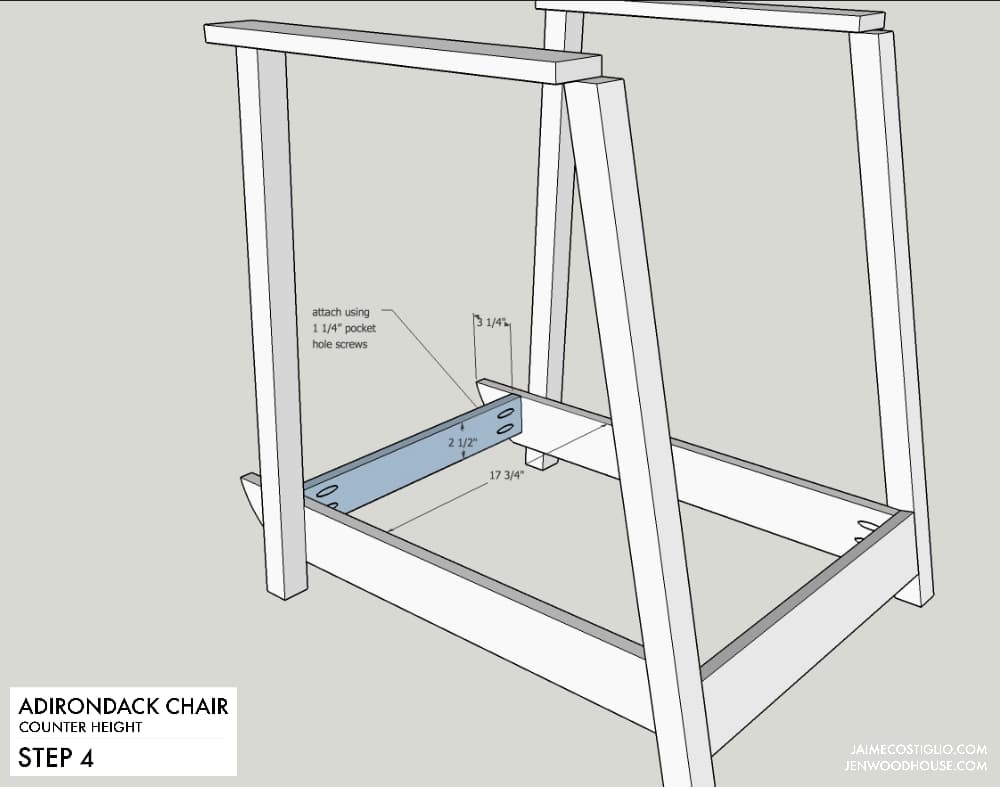 DIY Counter Height Adirondack Chair – Free Project Plan — step photo 9