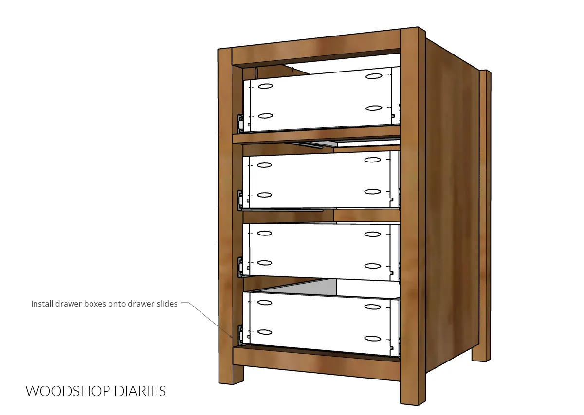 Simple End Table with Drawers — step photo 10