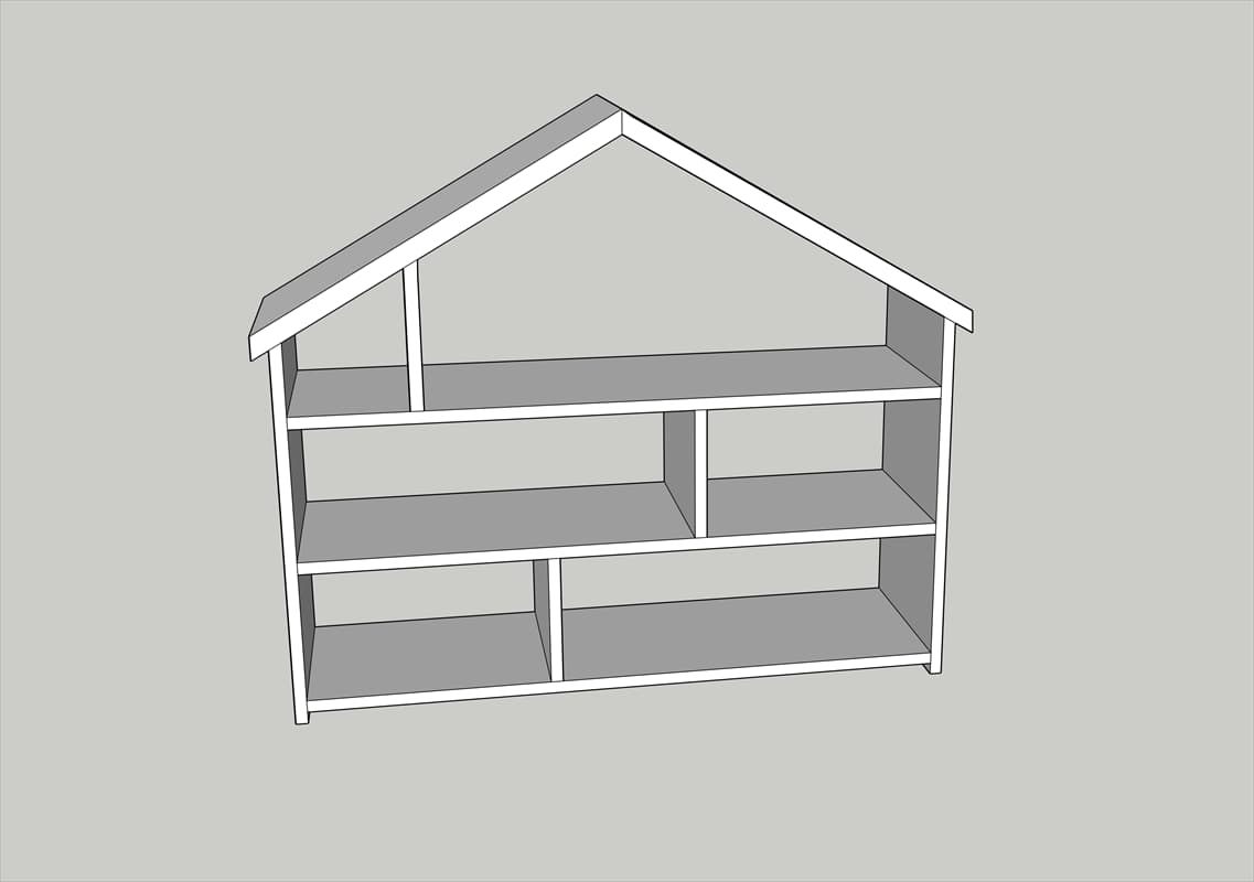 Modern Dollhouse Bookcase — step photo 7