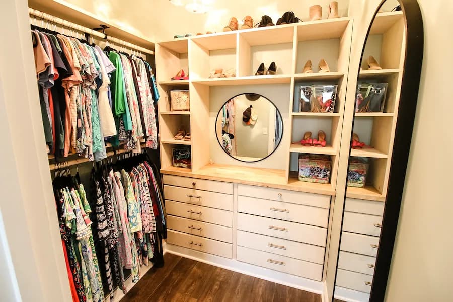 Built-In Dresser with Cubbies