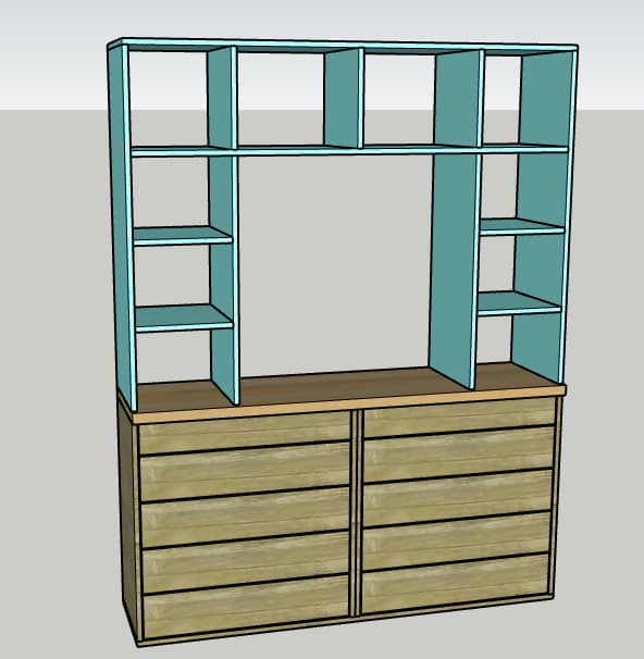 Built-In Dresser with Cubbies — step photo 14
