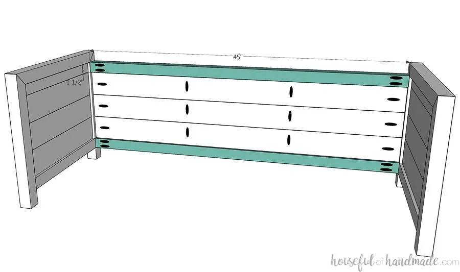 Upholstered Storage Bench — step photo 8