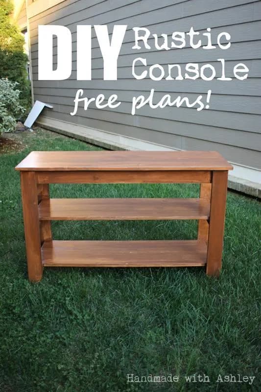 Easy Rustic Console