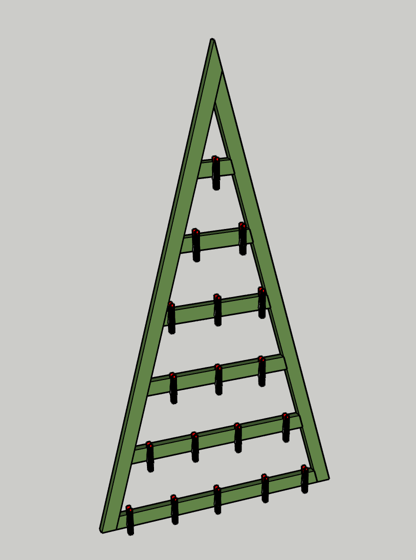 DIY Hanging Christmas Card Holder — step photo 12