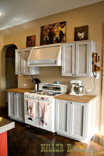 Basic wall kitchen cabinet carcass with a face frame