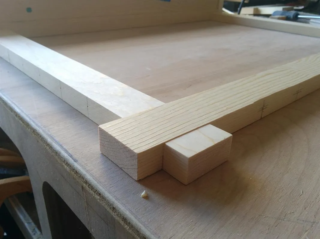 Framed Magnetic Whiteboard with a Lego Inlay Shelf — step photo 6