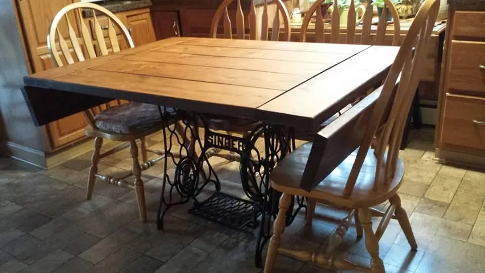 Table for Antique Sewing Machine Base