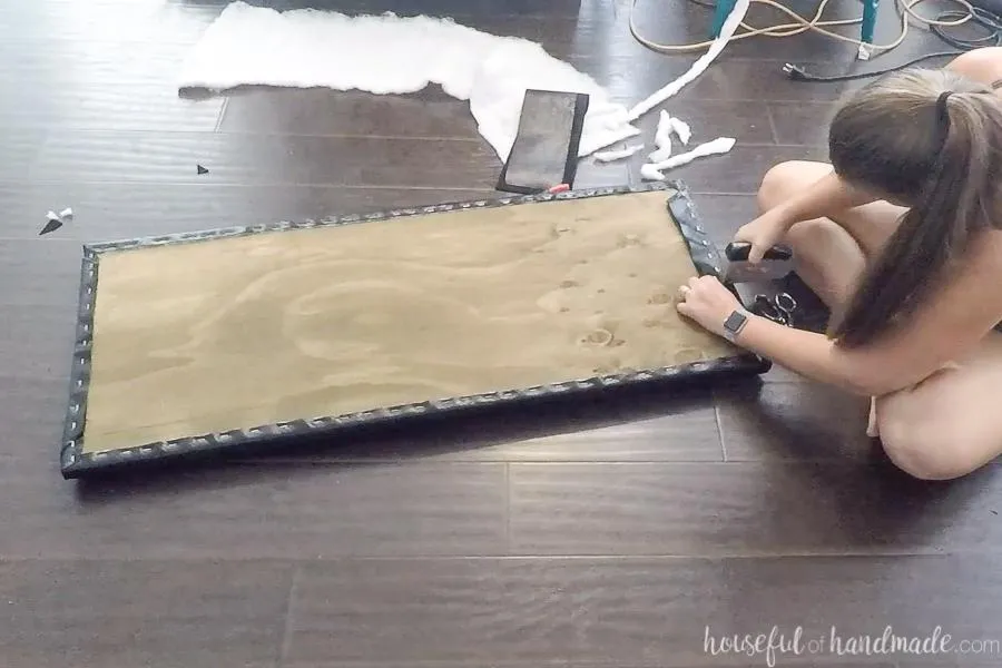 Upholstered Storage Bench — step photo 13