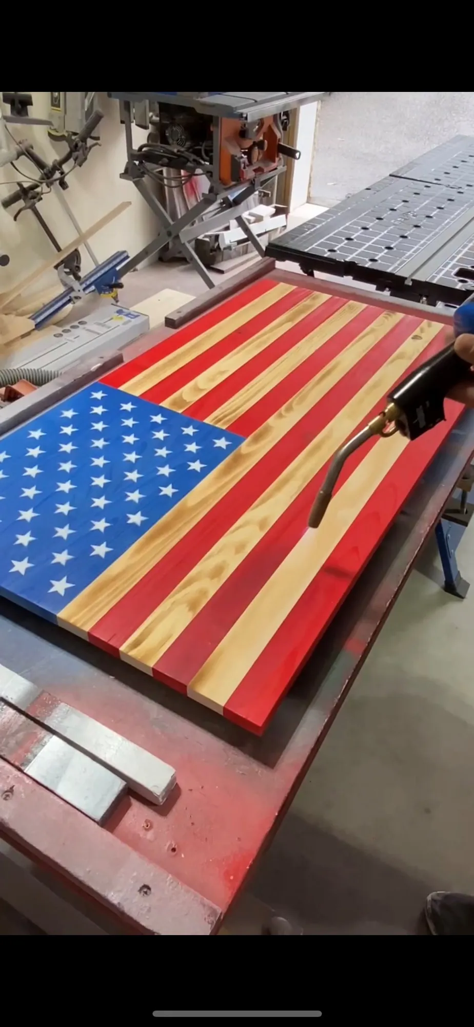 Box-Framed Rustic Wood Flag — step photo 12