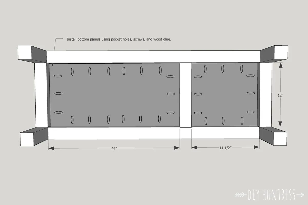 DIY Wooden Sideboard/Record Cabinet With Wine Rack — step photo 10
