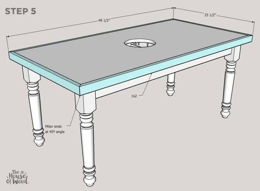 Kids’ Farmhouse Craft Table — step photo 8