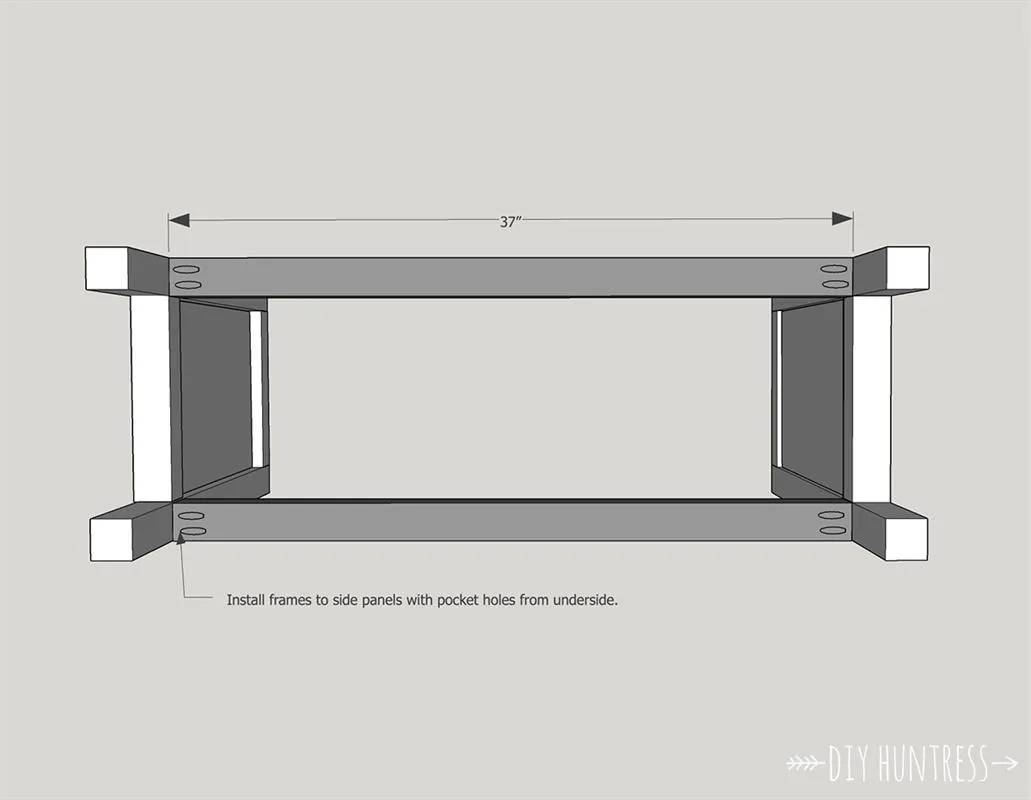 DIY Wooden Sideboard/Record Cabinet With Wine Rack — step photo 6