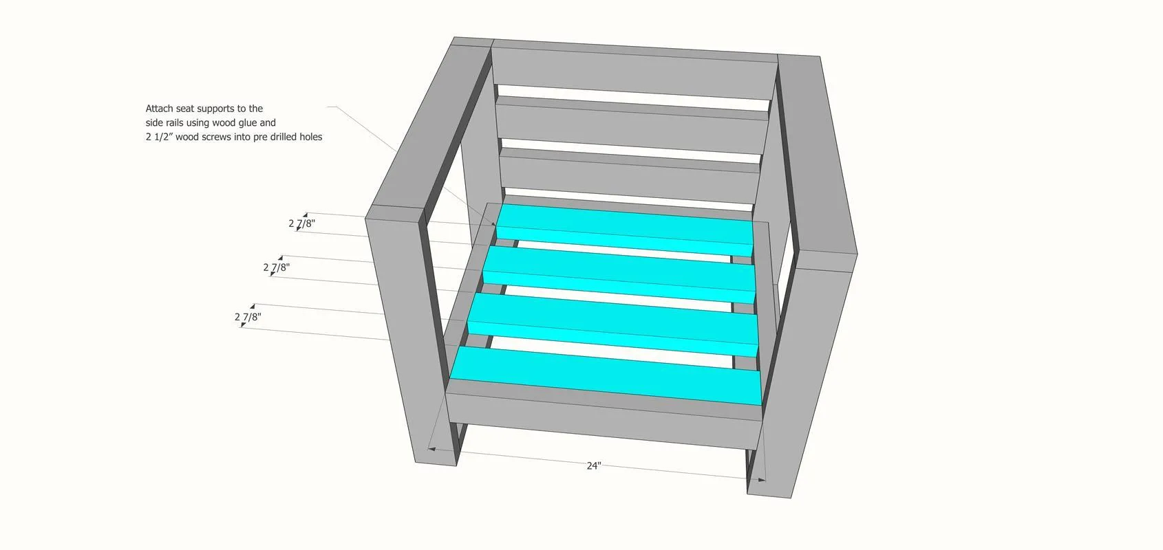 DIY Modern Outdoor Chair — step photo 7