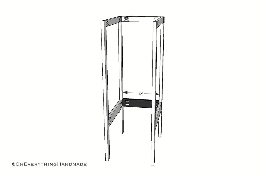 Coffee Bar or Kitchen Island Shelf — step photo 11