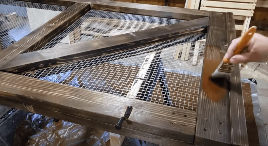Simple Fence Gate – Hardware Cloth & Shou Sugi Ban — step photo 16