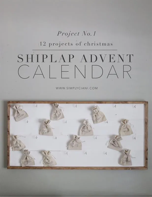 Shiplap Advent Calendar