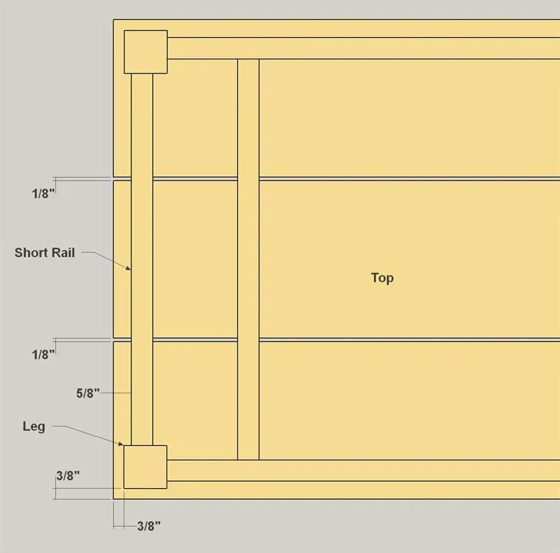 Floating-Top Console Table — step photo 11