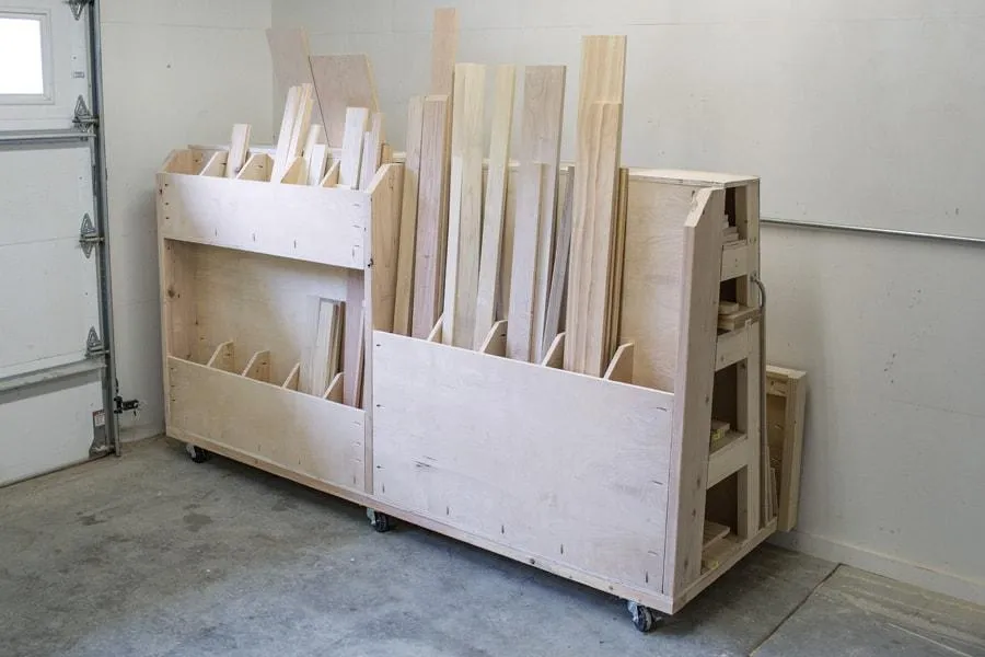 DIY Lumber Rack – How to Build a Rolling Lumber Sheet Goods Cart