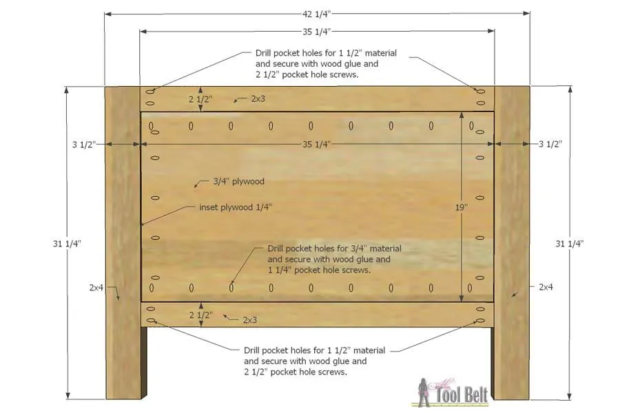 Faux Raised Panel Twin Bed — step photo 5