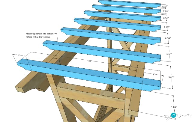 X Arbor with Bench — step photo 12