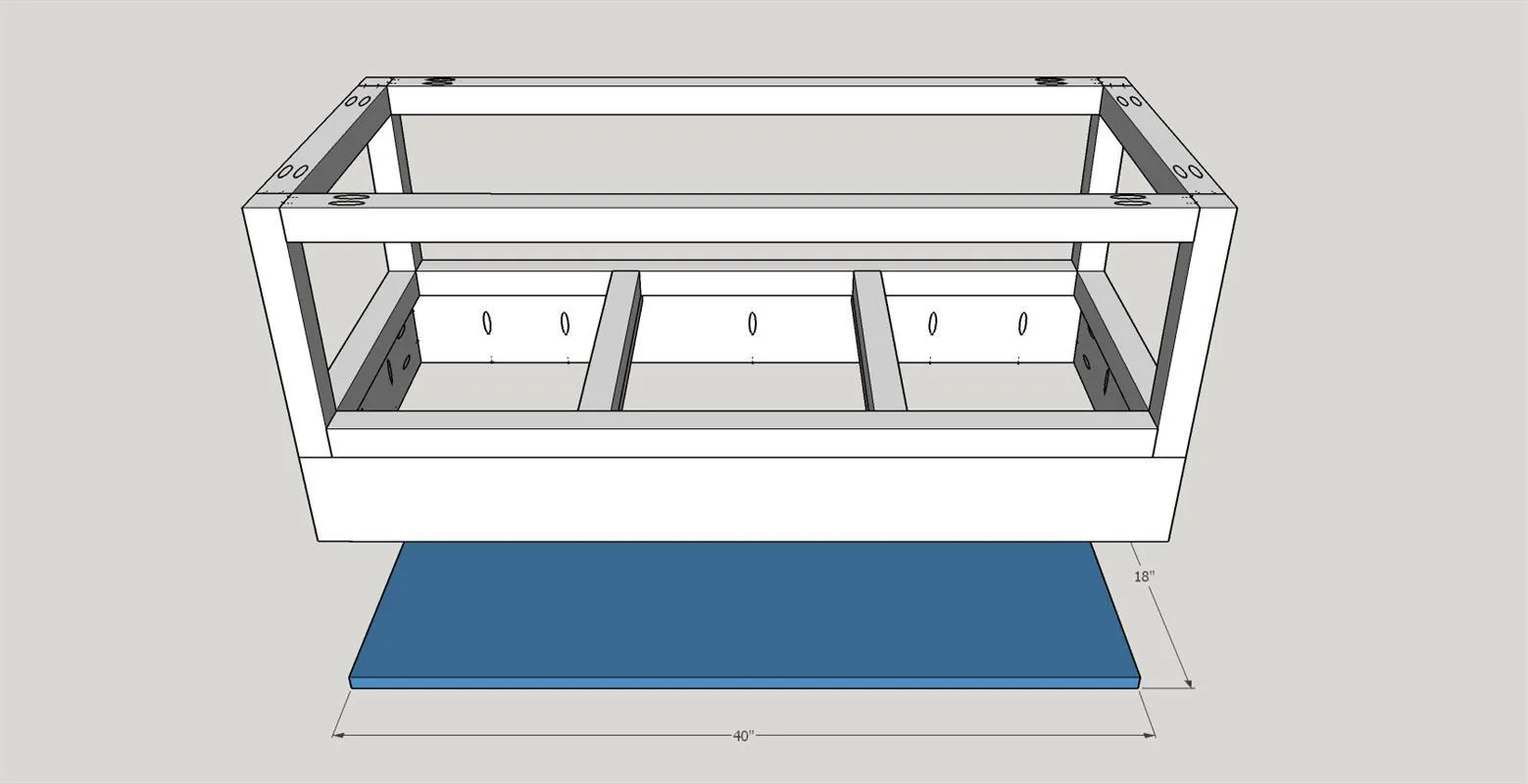Faux Metal Base Coffee Table — step photo 12